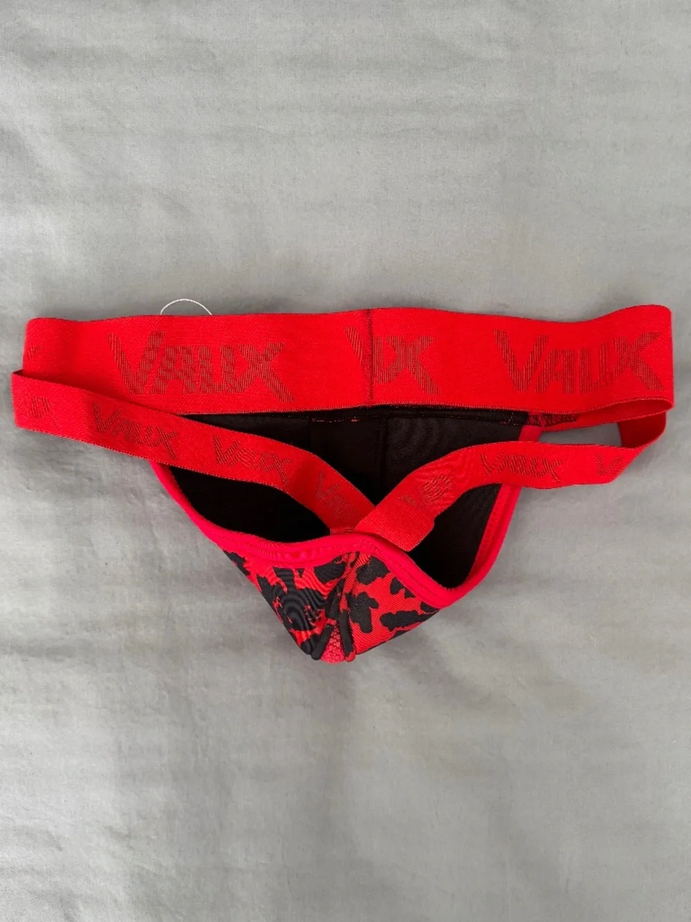 CellBlock 13 Vaux Leopard Jockstrap - Red/Black - NWT - Small - Picture 4 of 5